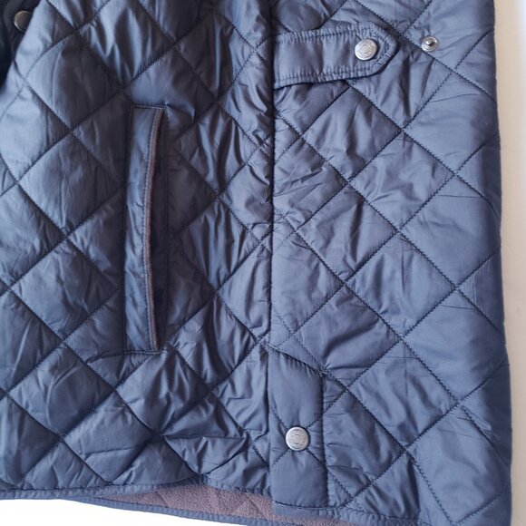 Peter Millar Suffolk Quilted Windproof Full Zip Black Travel Coat Jacket - Picture 9 of 14